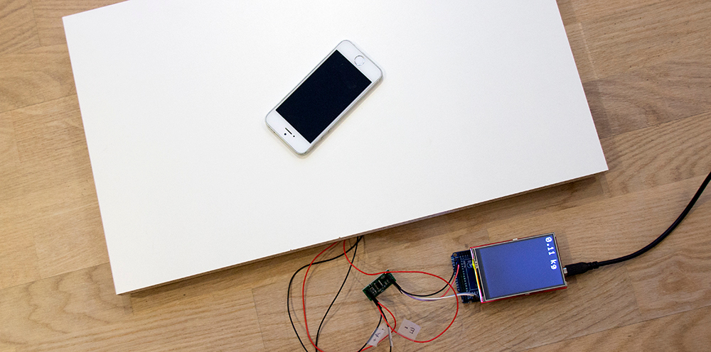 Example of a simple scale made with the 50kg bathroom scale module, an HX711 amplifier and an Arduino