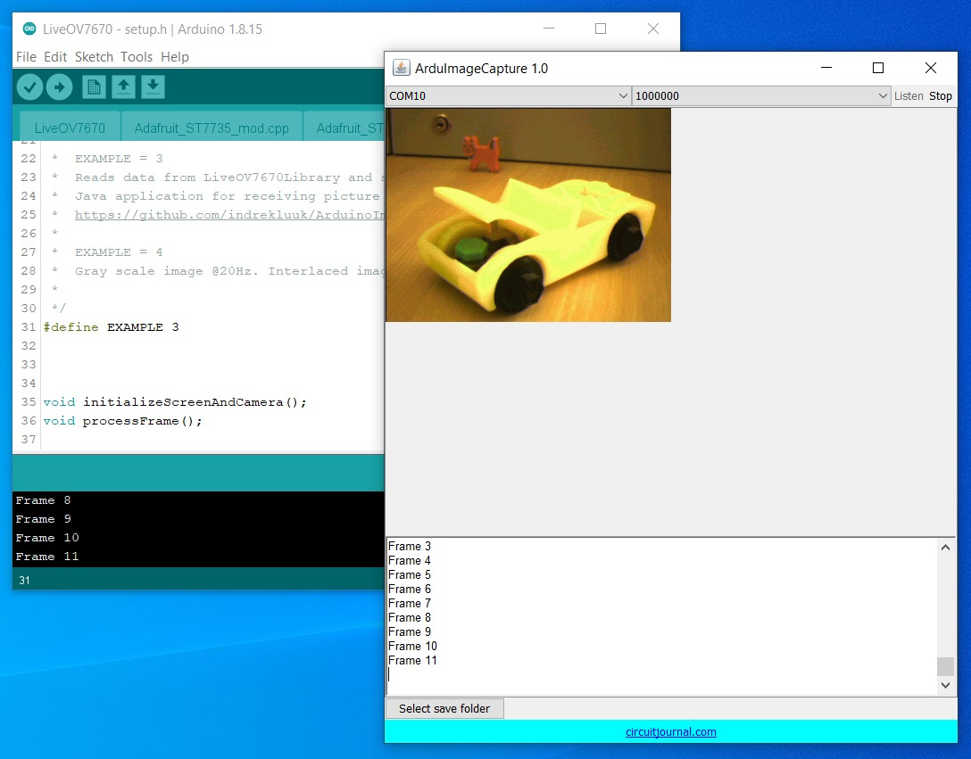 ArduImageCapture Arduino IDE plug-in