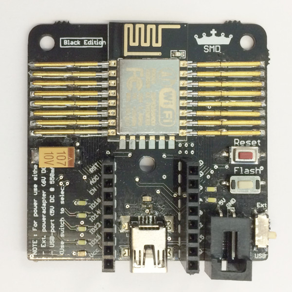 ESP-12E/ESP-12F programmer module with an ESP-12E