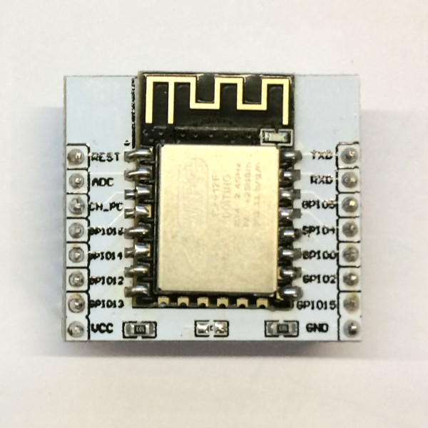 ESP-12E/ESP-12F adapter board an ESP-12F