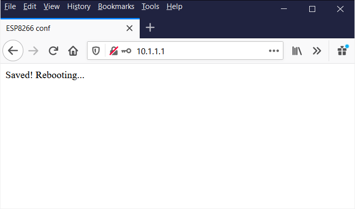 ESP8266 web server conf saved.