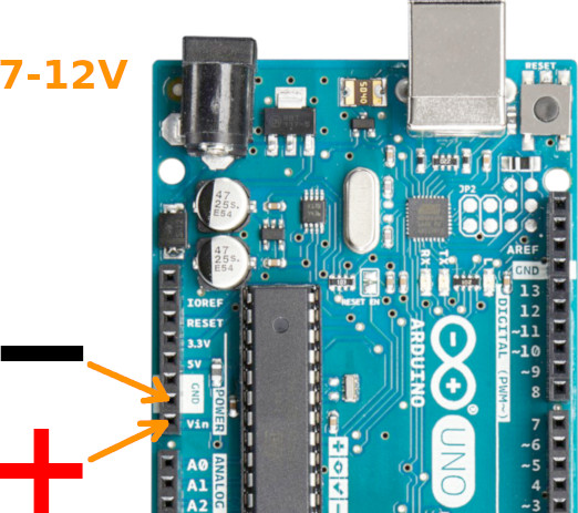 Voltage to Arduino Vin pin